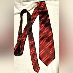 Red Irridescent Mens Suit Tie